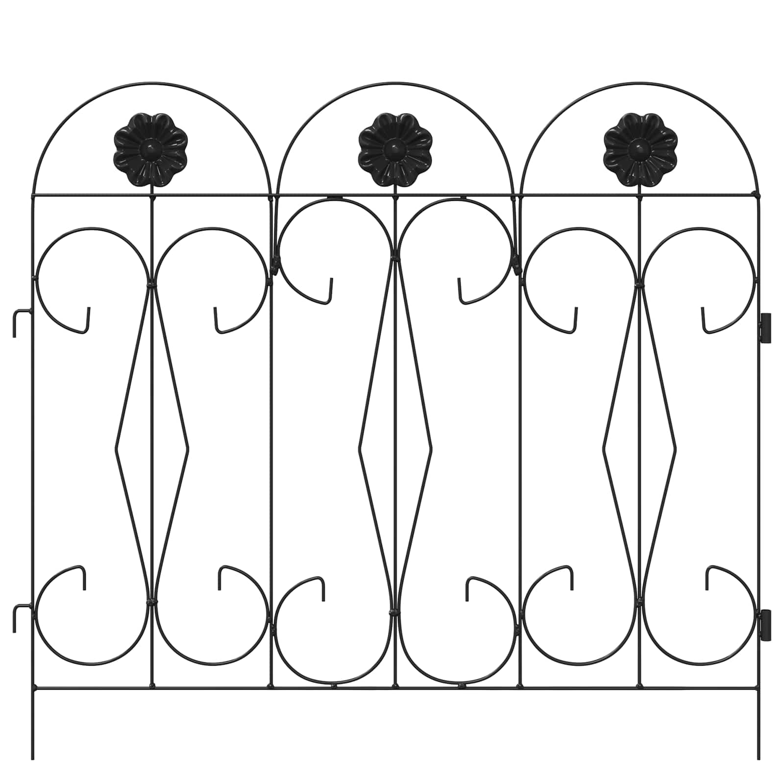 Puutarha-Aita 5 Pcs Musta Teräs