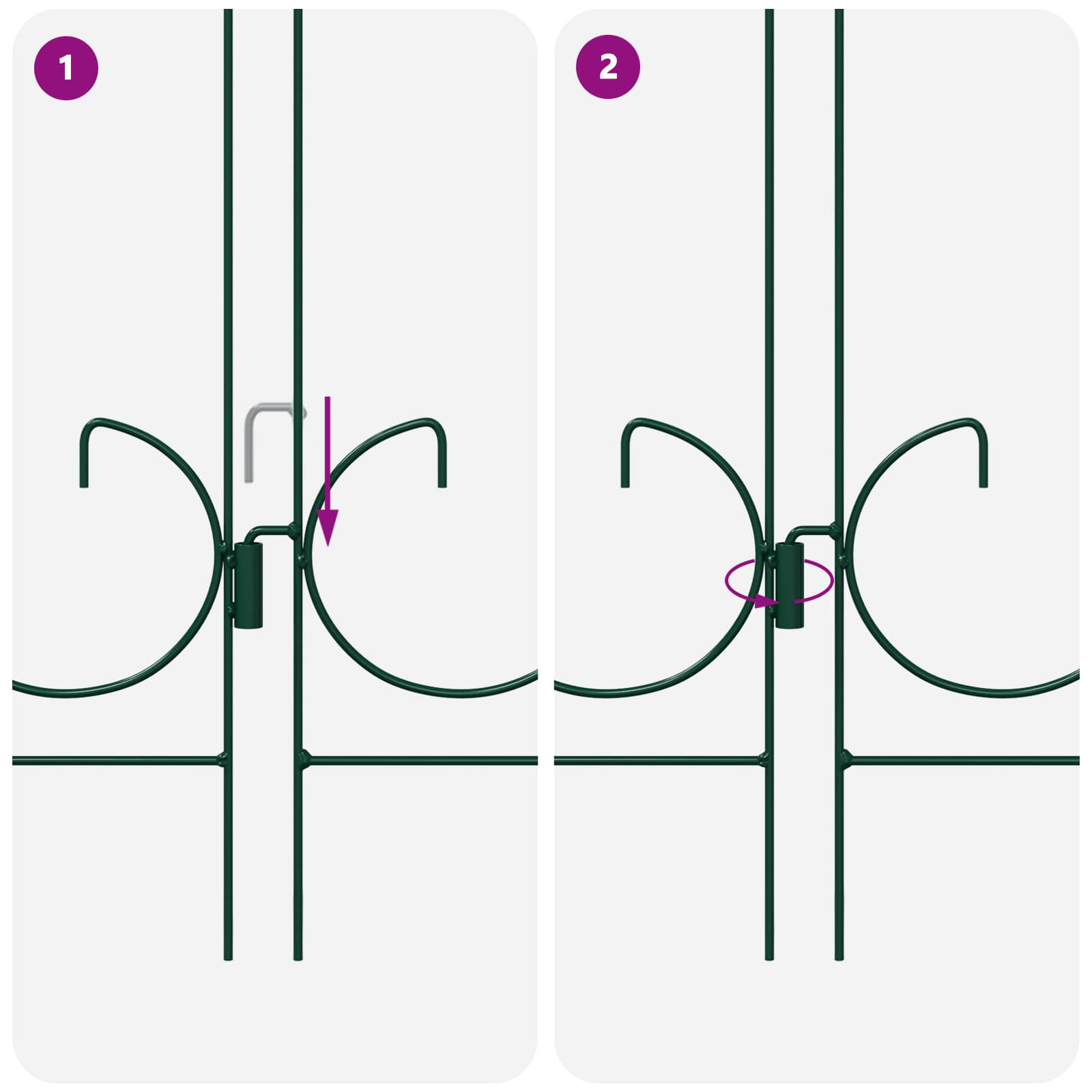 Puutarha-Aita 5 Pcs Vihreä Teräs