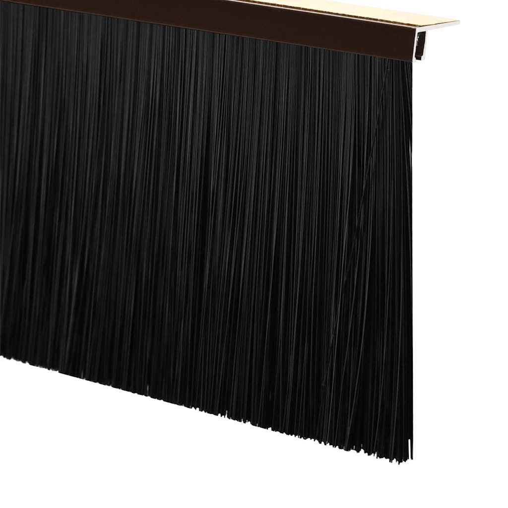 Itsekiinnittyvät Oven Harjatiivisteet 6 Pcs Ruskea 100 Cm