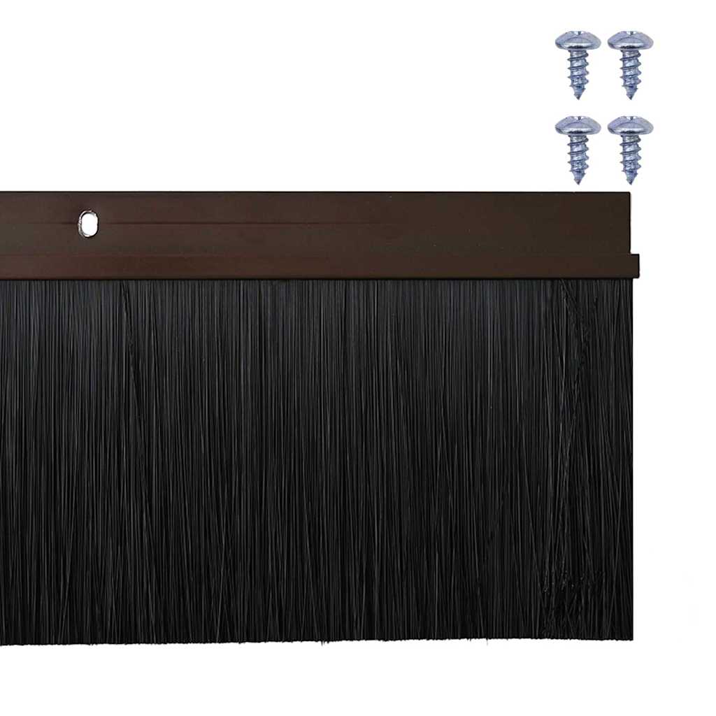 Kierteellinen Oven Harjasulku 6 Pcs Ruskea 100 Cm Alumiiniseos