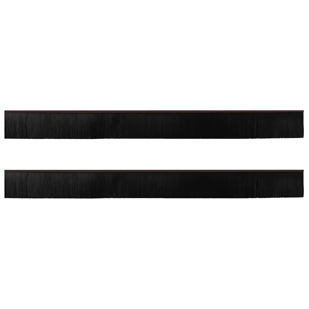 Kierteellinen Oven Harjasulku 2 Pcs Ruskea 100 Cm Alumiiniseos