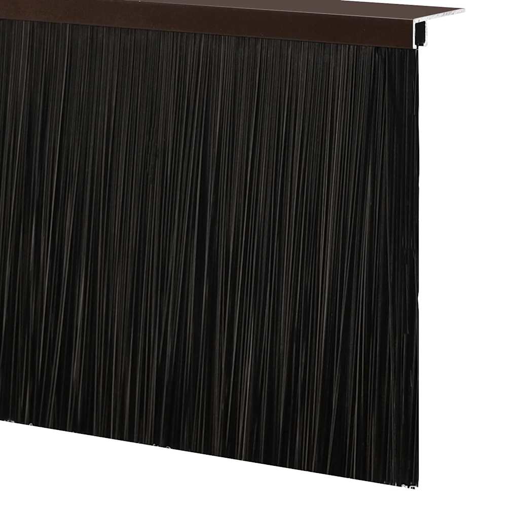 Kierteellinen Oven Harjasulku 12 Pcs Ruskea 100 Cm Alumiiniseos