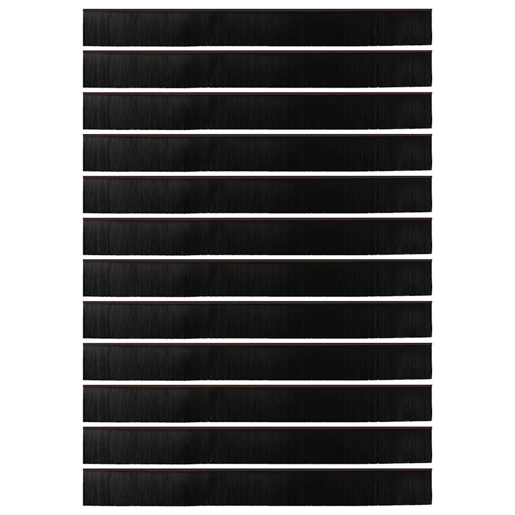 Kierteellinen Oven Harjasulku 12 Pcs Ruskea 100 Cm Alumiiniseos