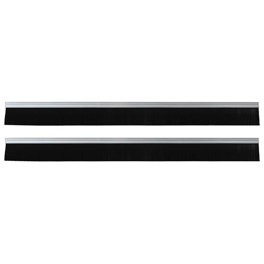 Itsekiinnittyvät Oven Harjatiivisteet 2 Pcs Hopea 100 Cm