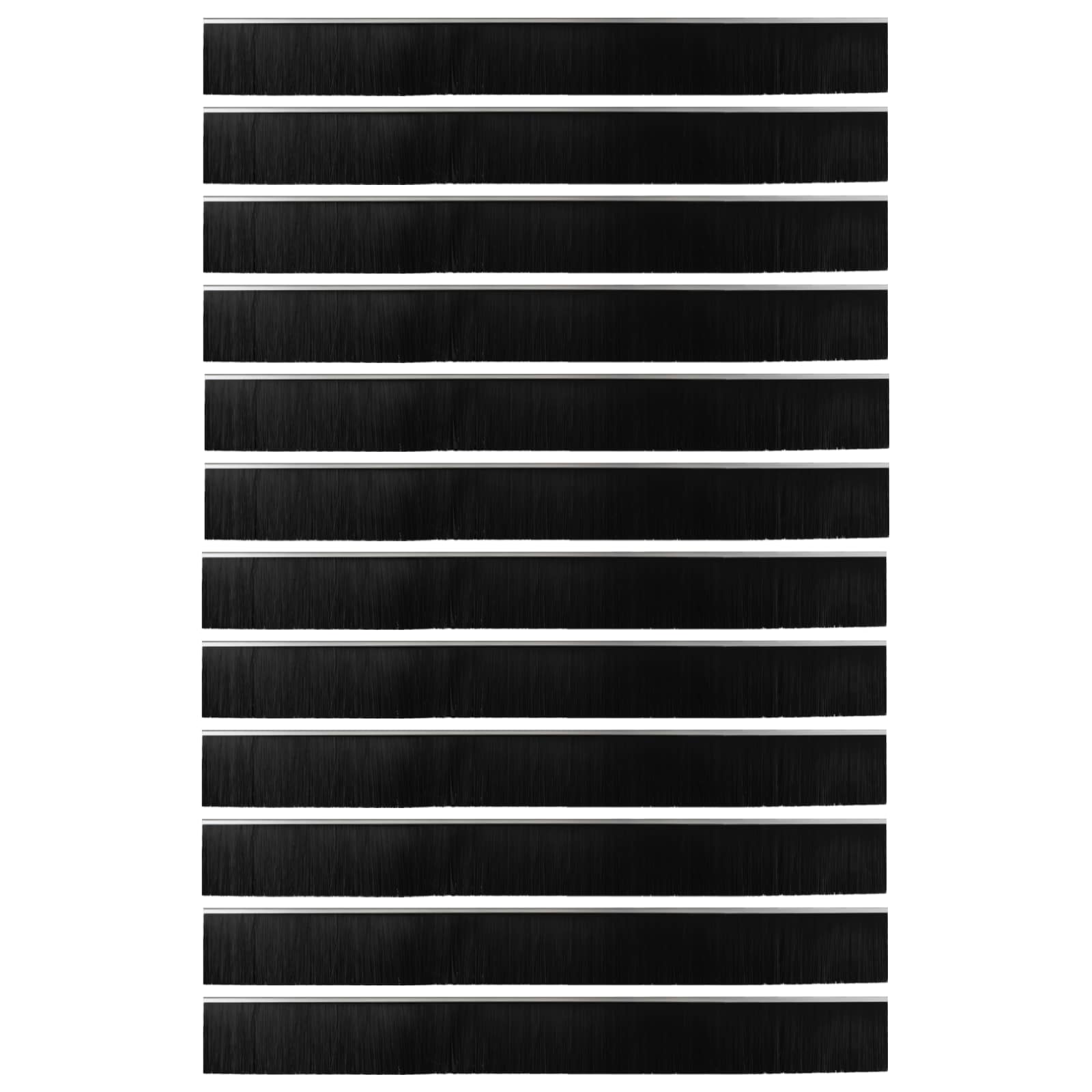 Itsekiinnittyvät Oven Harjatiivisteet 12 Pcs Hopea 100 Cm
