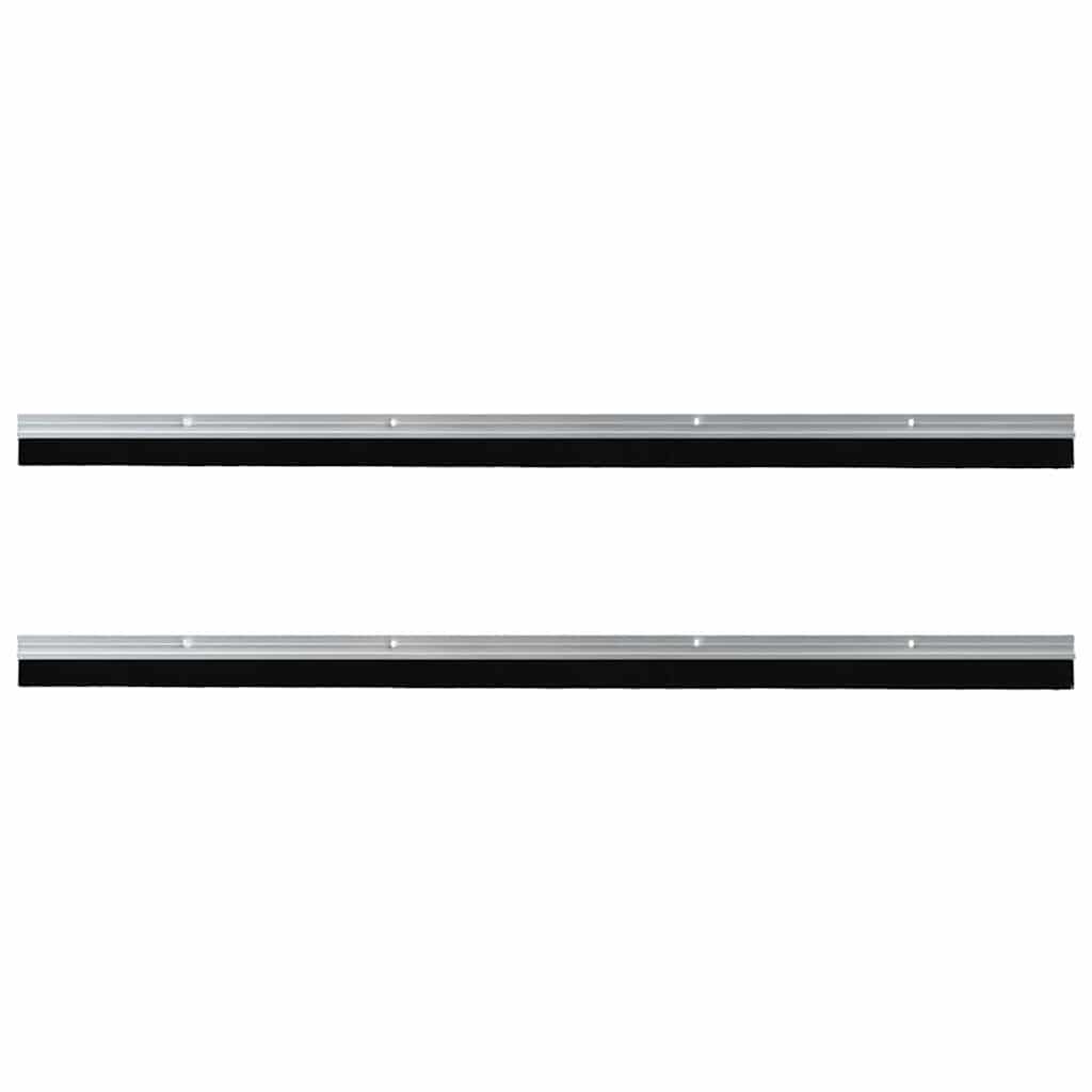 Kierteellinen Oven Harjasulku 2 Pcs Hopea 100 Cm Alumiiniseos