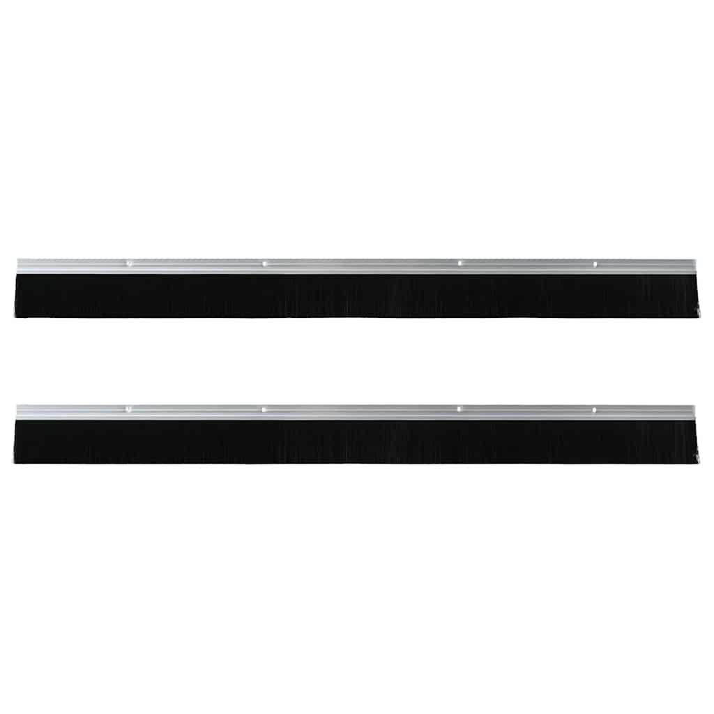 Kierteellinen Oven Harjasulku 2 Pcs Hopea 100 Cm Alumiiniseos