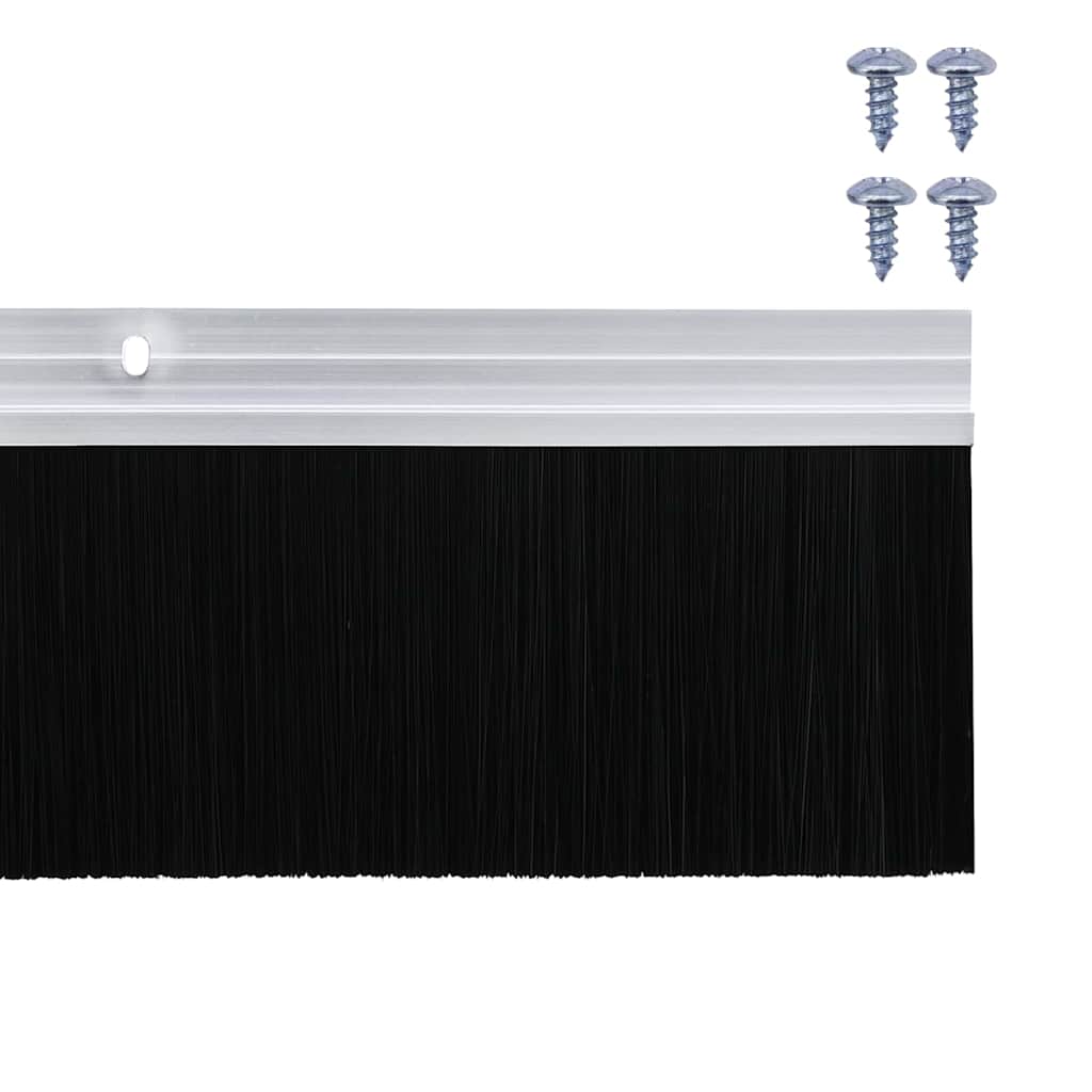 Kierteellinen Oven Harjasulku 6 Pcs Hopea 100 Cm Alumiiniseos