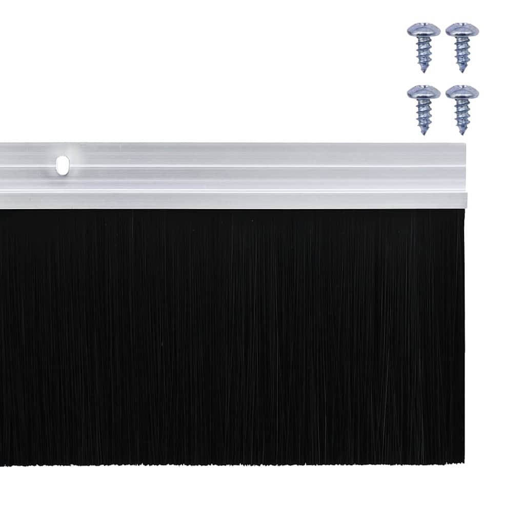 Kierteellinen Oven Harjasulku 6 Pcs Hopea 100 Cm Alumiiniseos