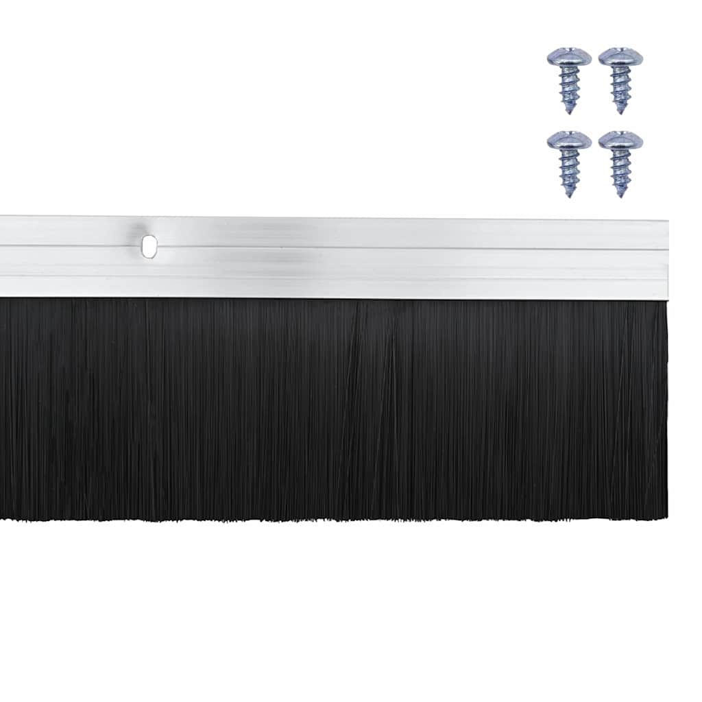 Kierteellinen Oven Harjasulku 12 Pcs Hopea 100 Cm Alumiiniseos