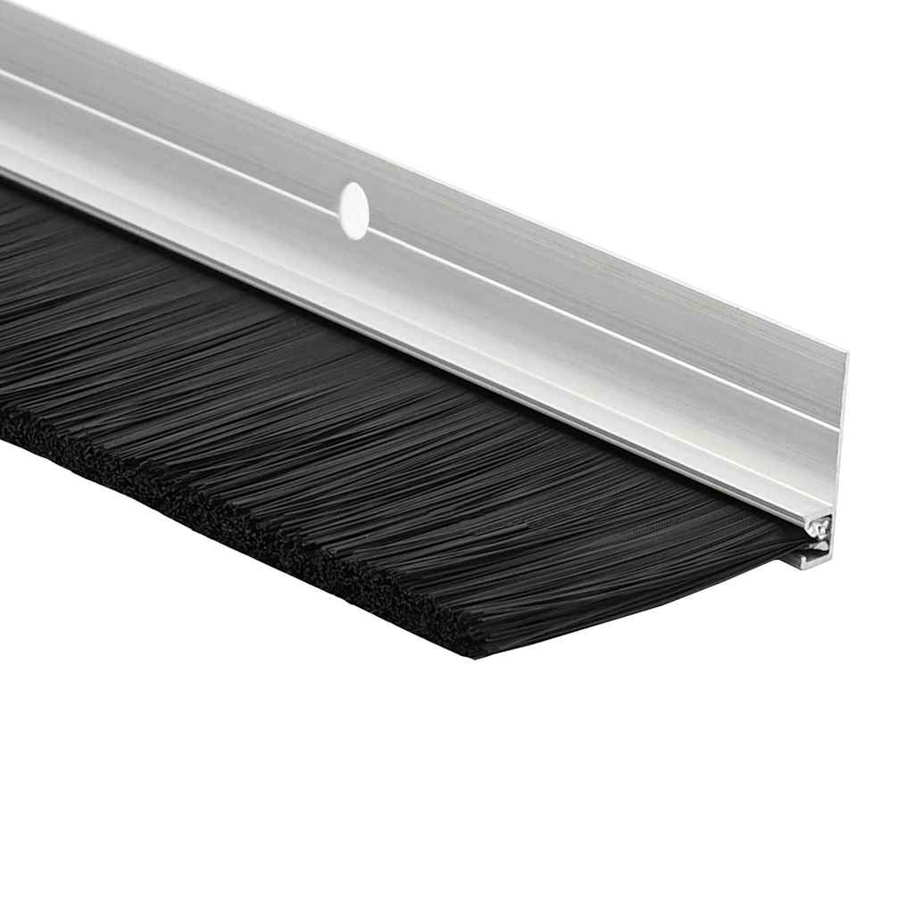 Kierteellinen Oven Harjasulku 2 Pcs Hopea 100 Cm Alumiiniseos