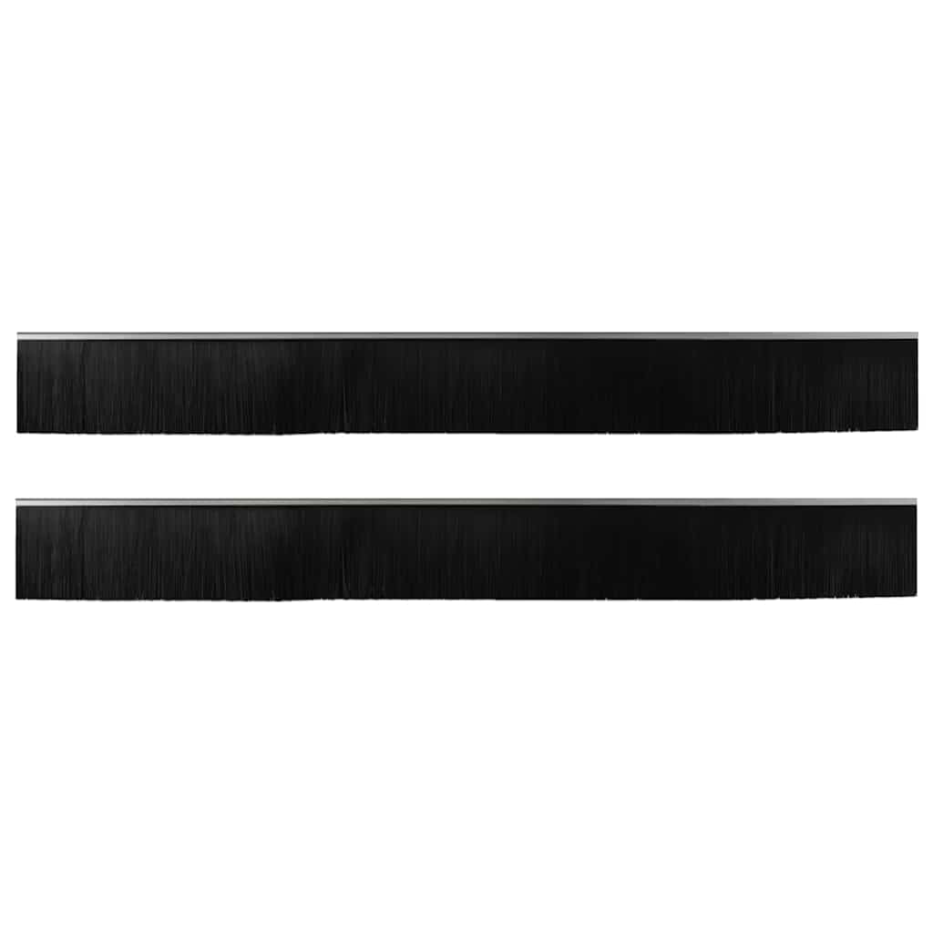 Kierteellinen Oven Harjasulku 2 Pcs Hopea 100 Cm Alumiiniseos