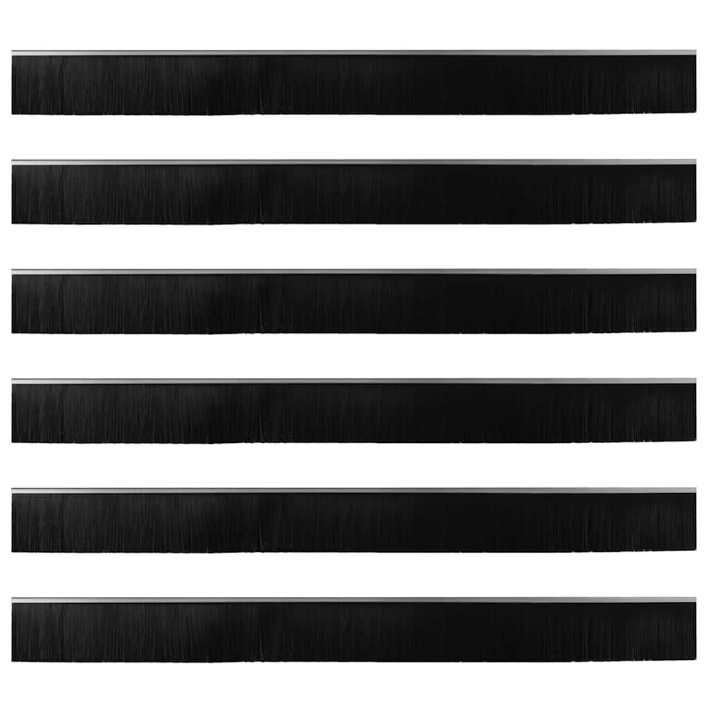 Kierteellinen Oven Harjasulku 6 Pcs Hopea 100 Cm Alumiiniseos