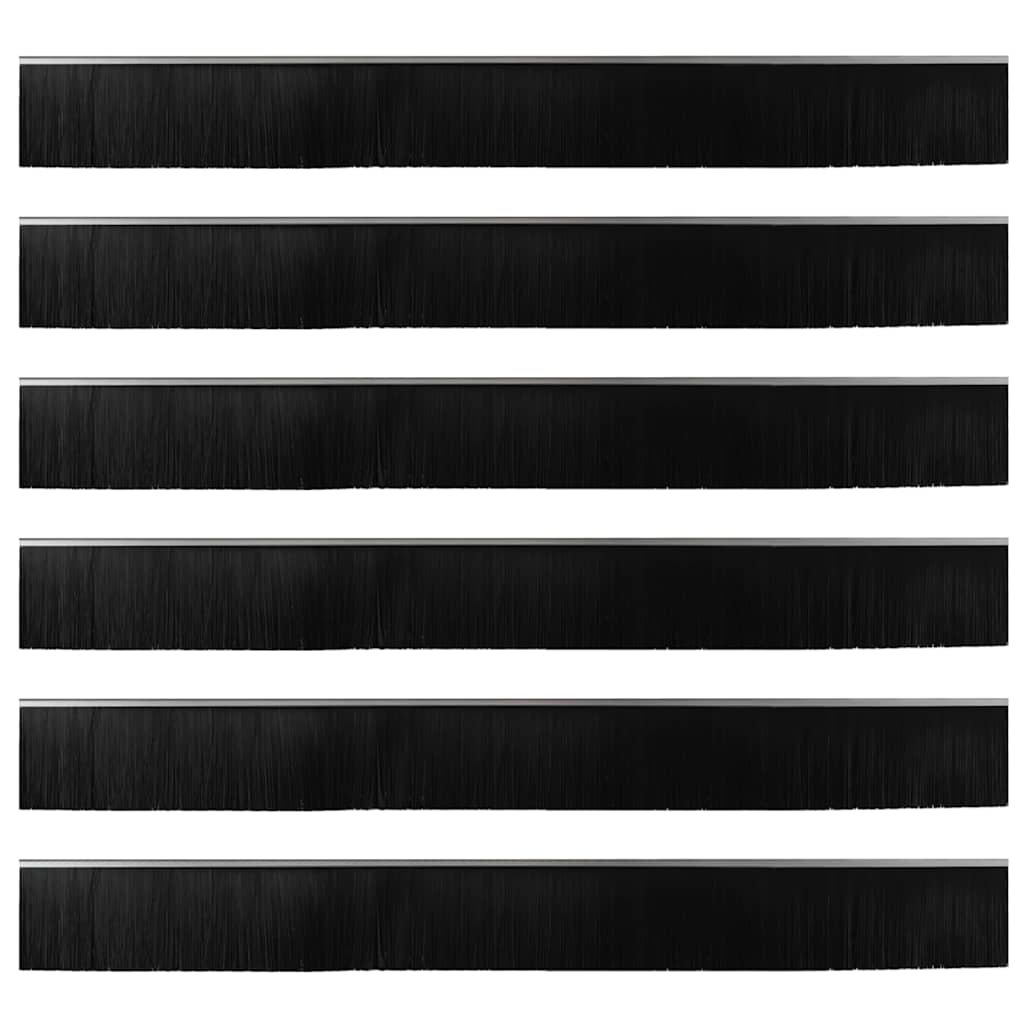 Kierteellinen Oven Harjasulku 6 Pcs Hopea 100 Cm Alumiiniseos