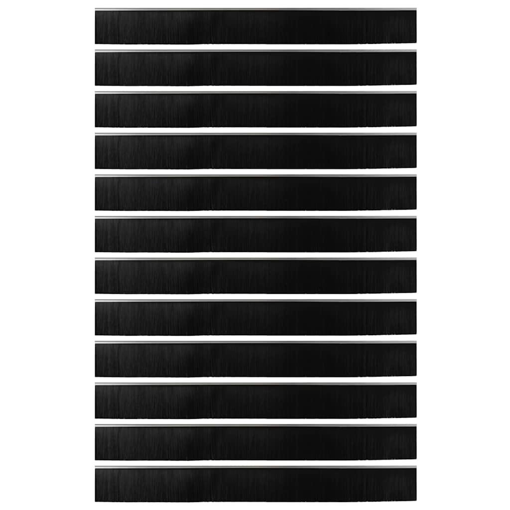 Kierteellinen Oven Harjasulku 12 Pcs Hopea 100 Cm Alumiiniseos