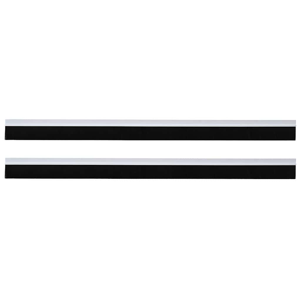 Itsekiinnittyvät Oven Harjatiivisteet 2 Pcs Valkoinen 100 Cm