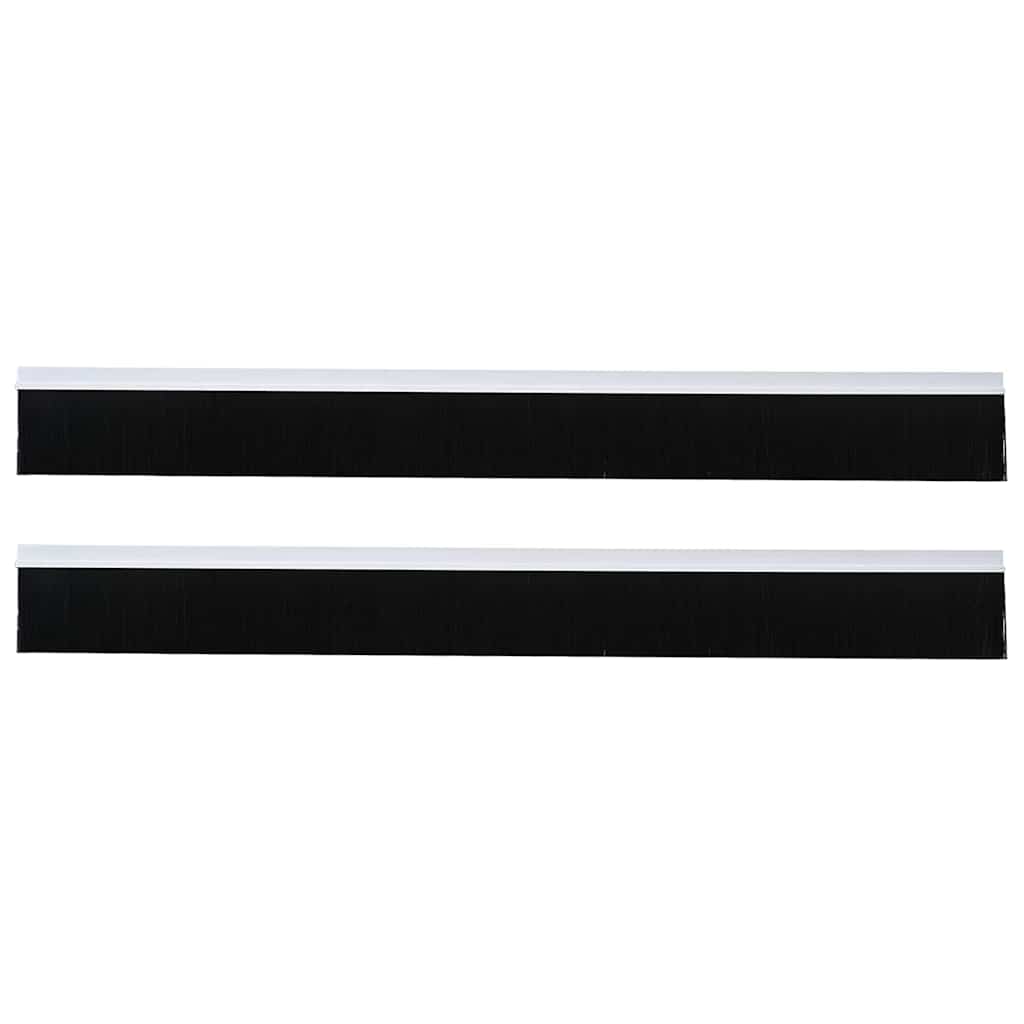 Itsekiinnittyvät Oven Harjatiivisteet 2 Pcs Valkoinen 100 Cm