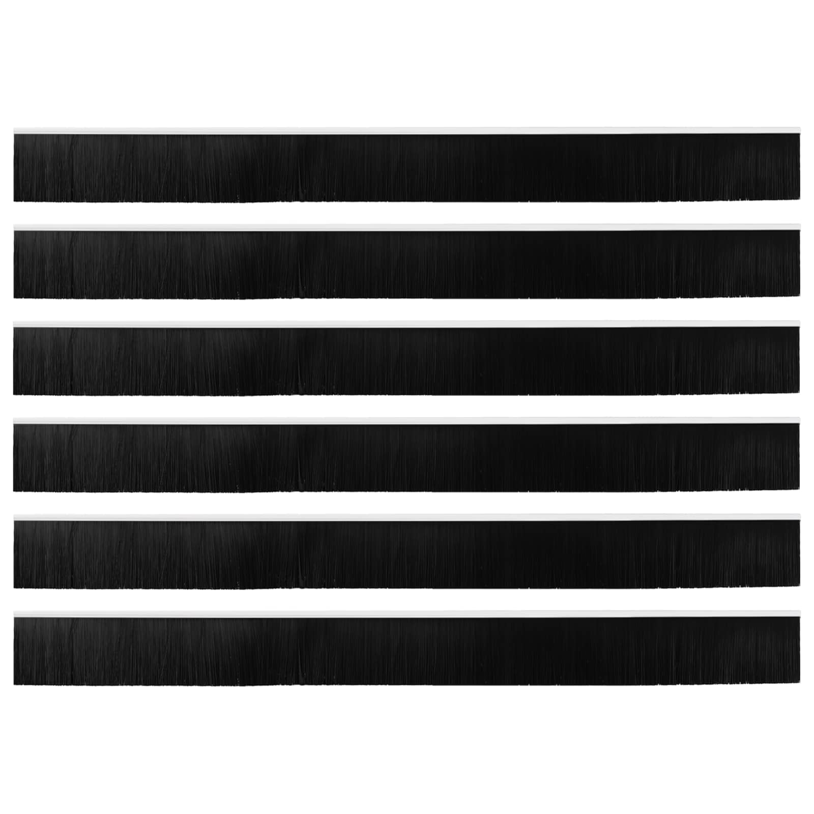 Itsekiinnittyvät Oven Harjatiivisteet 6 Pcs Valkoinen 100 Cm
