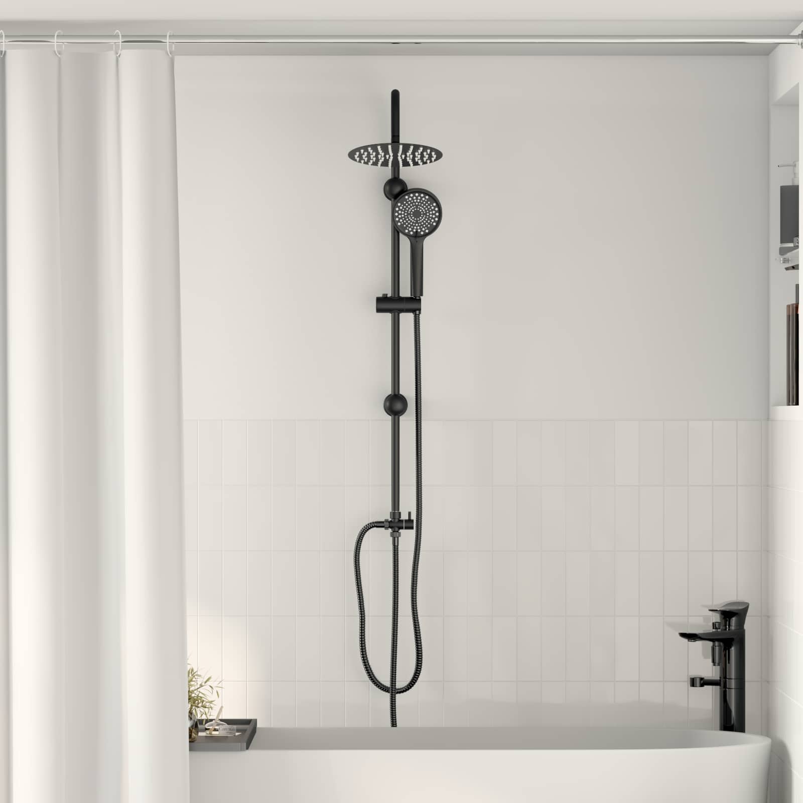 Suihkupumppu Musta 47 X 20 X 95 Cm Ruostumaton Teräs