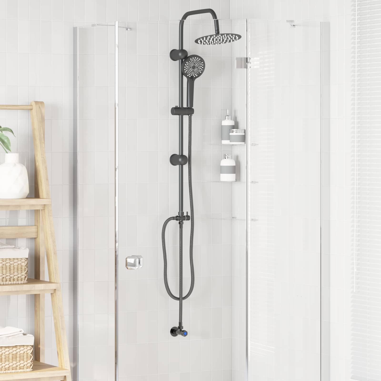Suihkupumppu Musta 47 X 20 X 95 Cm Ruostumaton Teräs