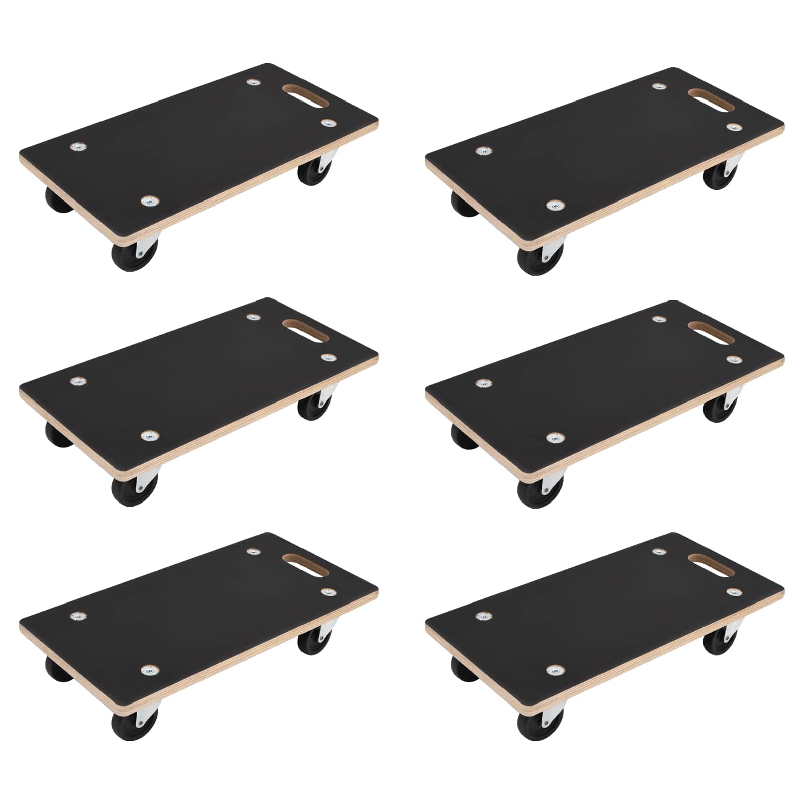 Kuljetusvaunu 6 Pcs Harmaa Vaneri