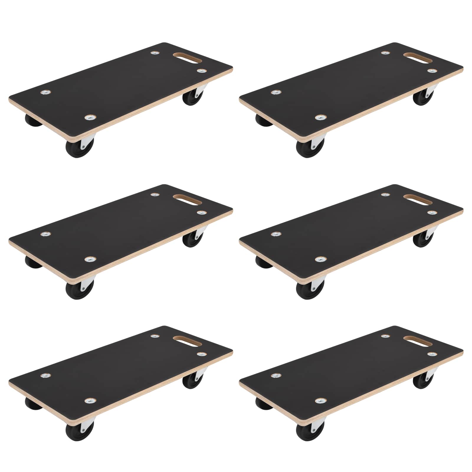 Kuljetusvaunu 6 Pcs Harmaa Vaneri