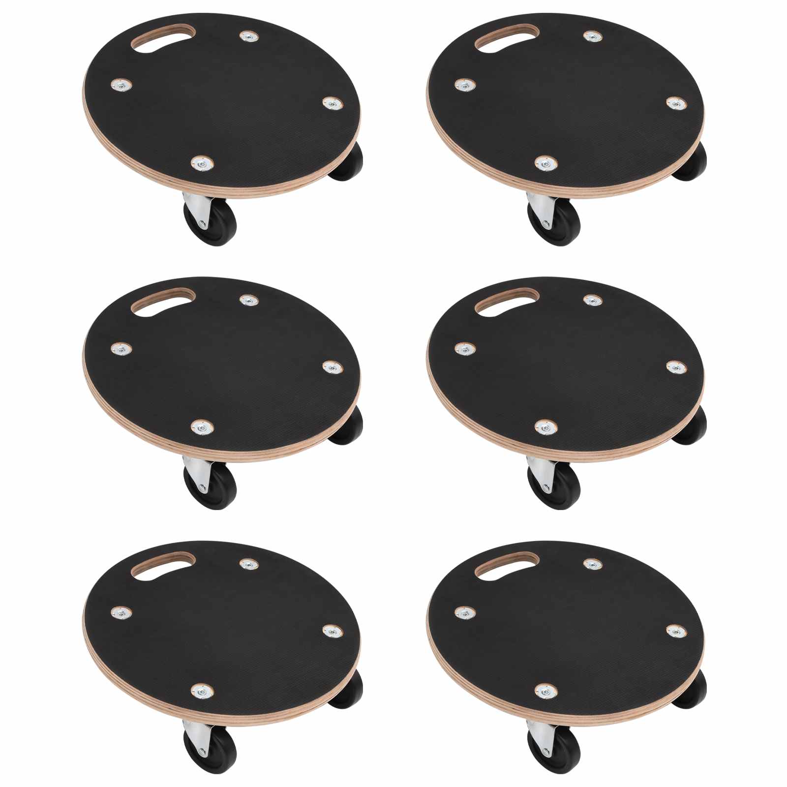 Kuljetusvaunu 6 Pcs Harmaa Vaneri
