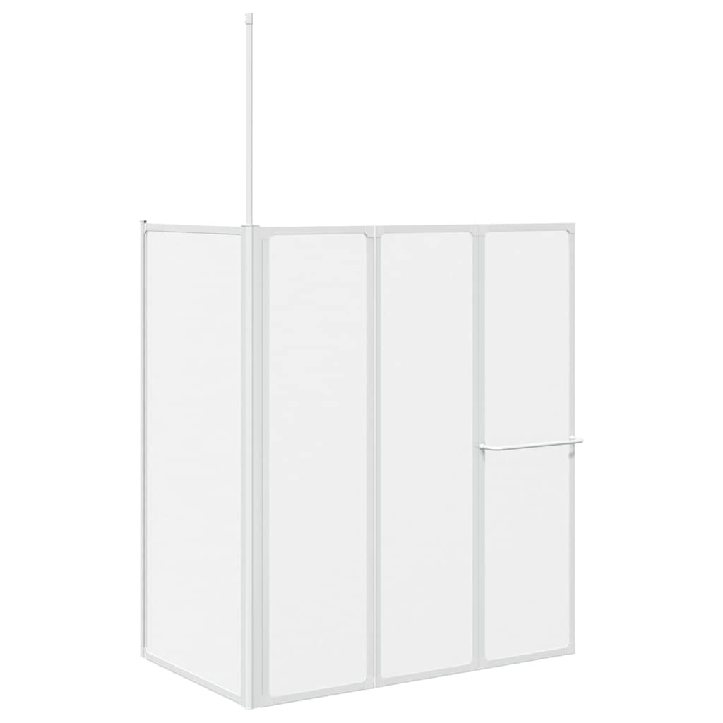 Kylpyhuoneen Suihkuverho Huurrettu 120 X 70 X 137 Cm Alumiini
