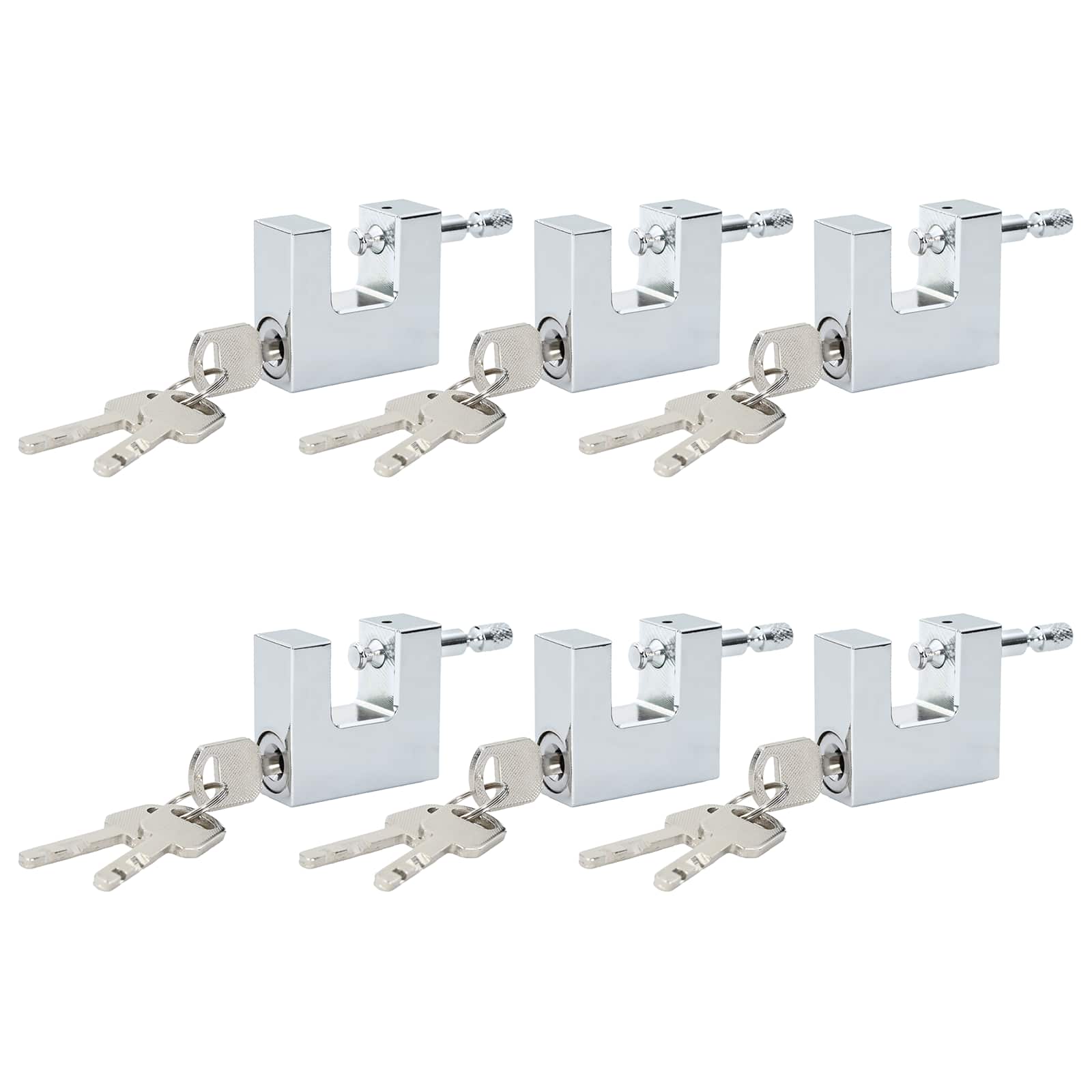 Riippulukko 6 Pcs Hopea Teräs