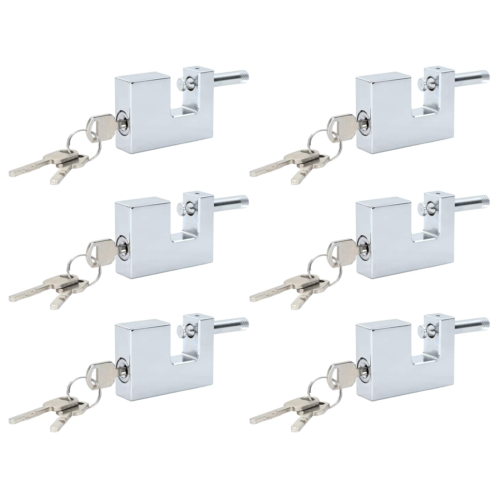 Riippulukko 6 Pcs Hopea Teräs