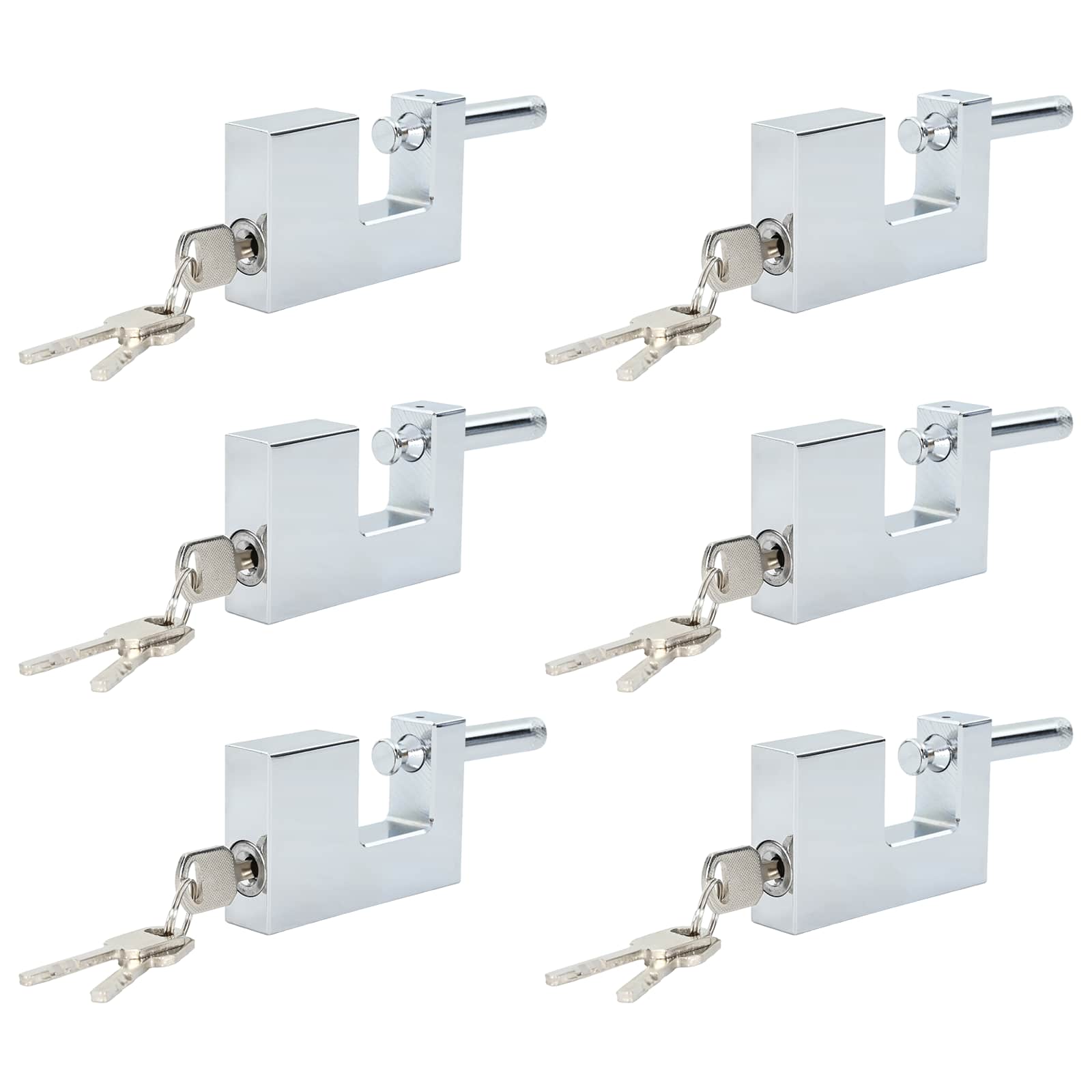 Riippulukko 6 Pcs Hopea Teräs