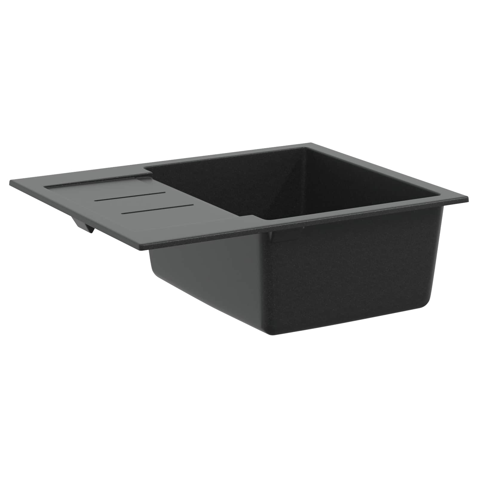 Allas Musta 620 X 500 Mm 80% Kvartsia Ja 20% Hartsia