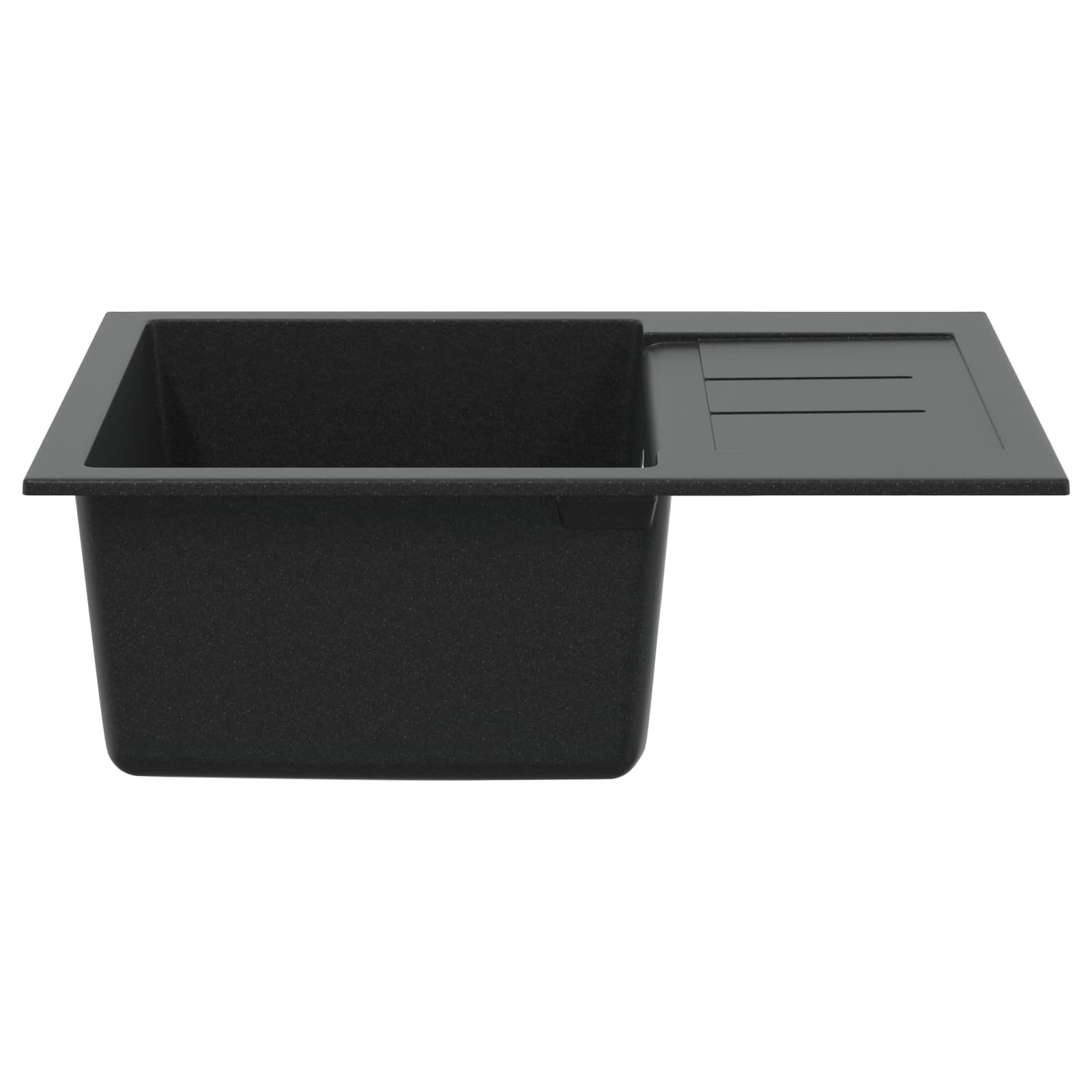 Allas Musta 620 X 500 Mm 80% Kvartsia Ja 20% Hartsia