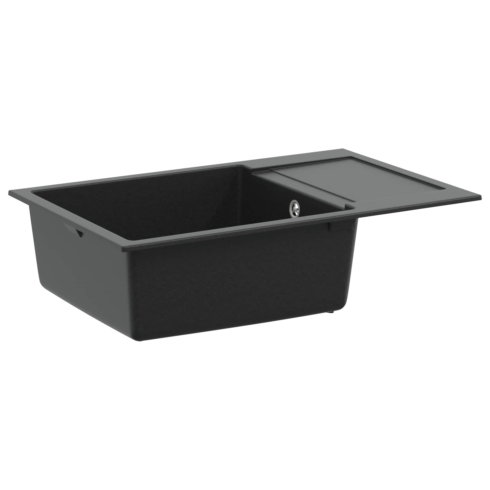 Allas Musta 780 X 500 Mm 80% Kvartsia Ja 20% Hartsia