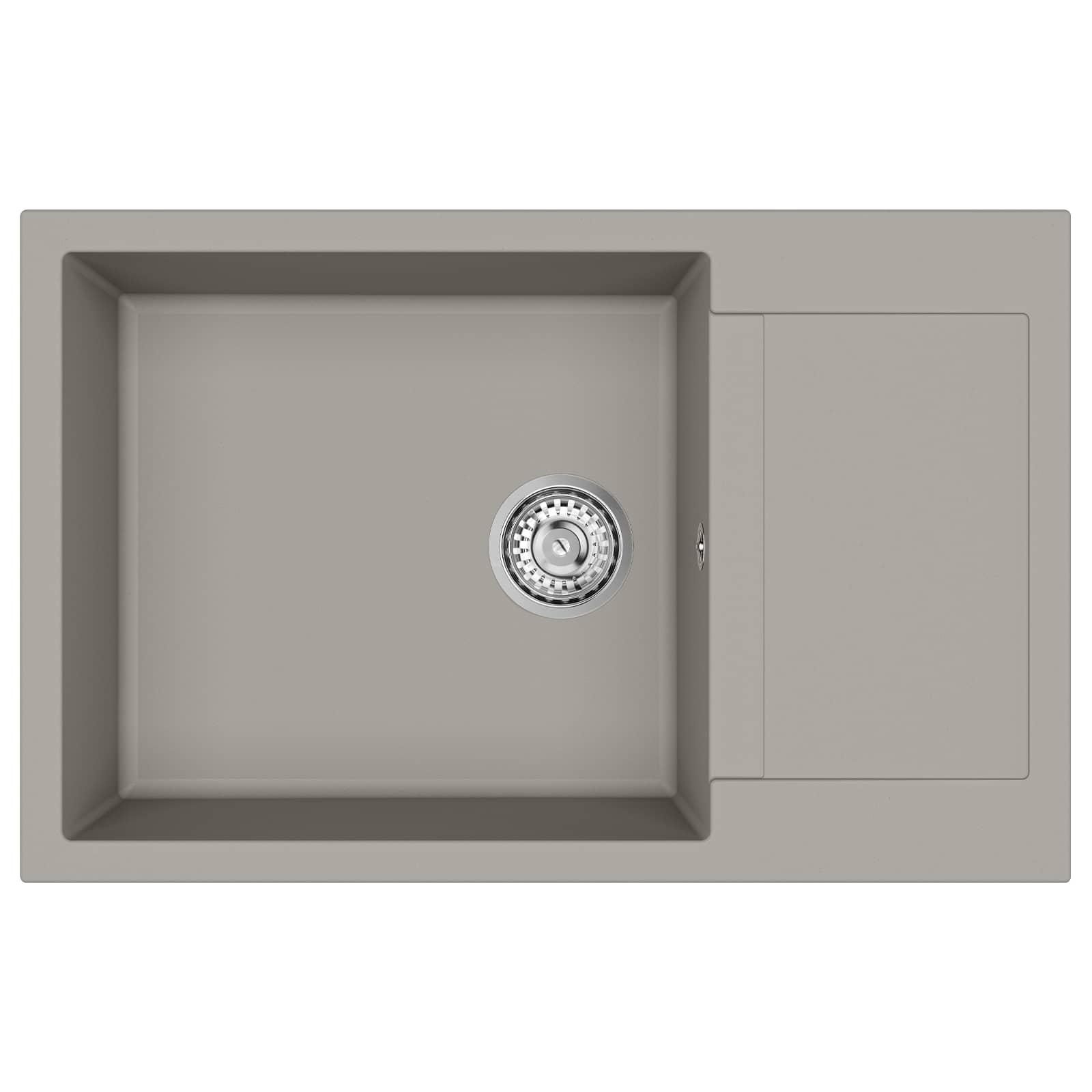 Allas Harmaa 780 X 500 Mm 80% Kvartsia Ja 20% Hartsia