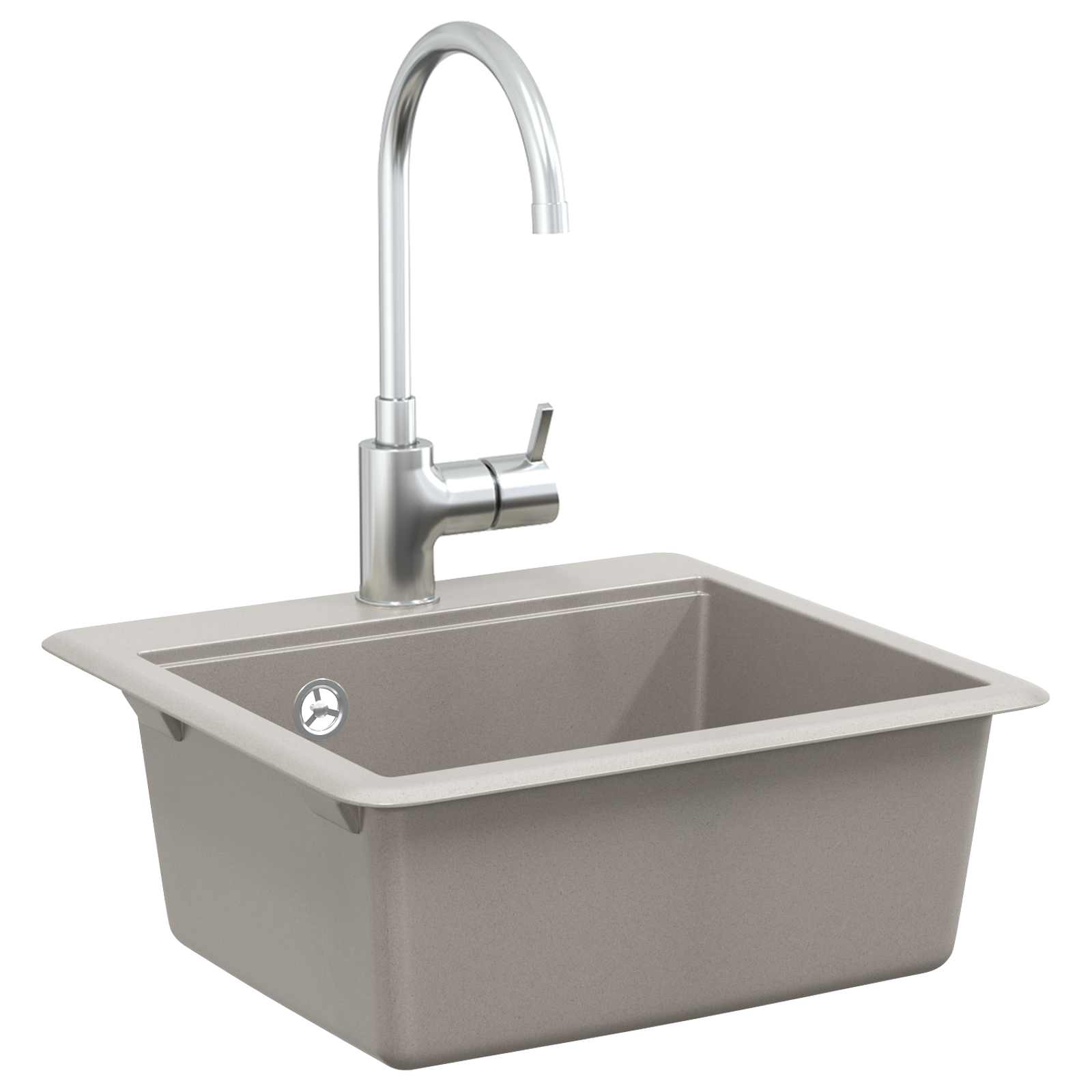 Allas Harmaa 470 X 440 Mm Graniitti