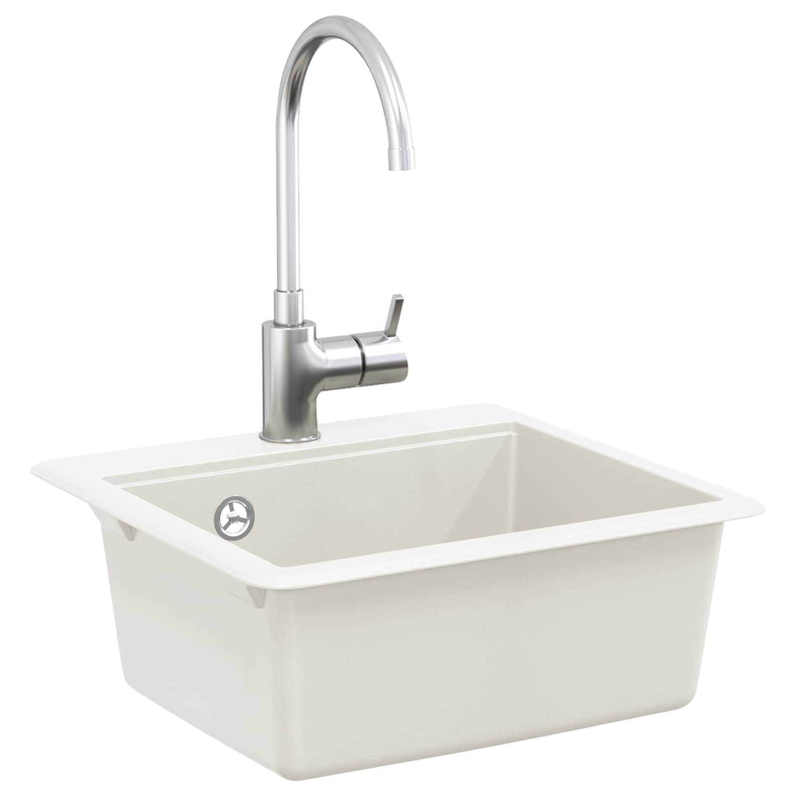 Allas Valkoinen 470 X 440 Mm Graniitti