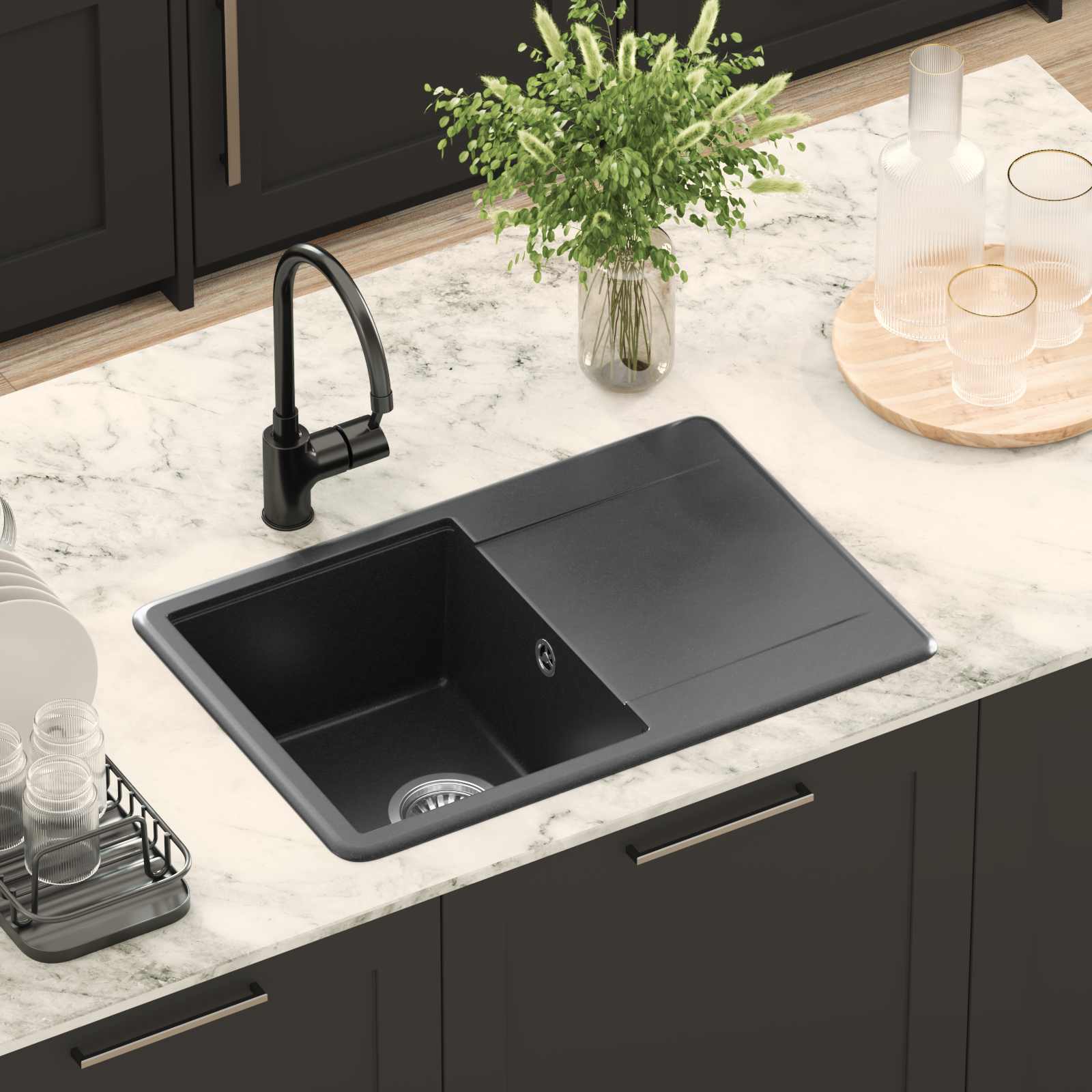 Allas Musta 670 X 460 Mm Graniitti