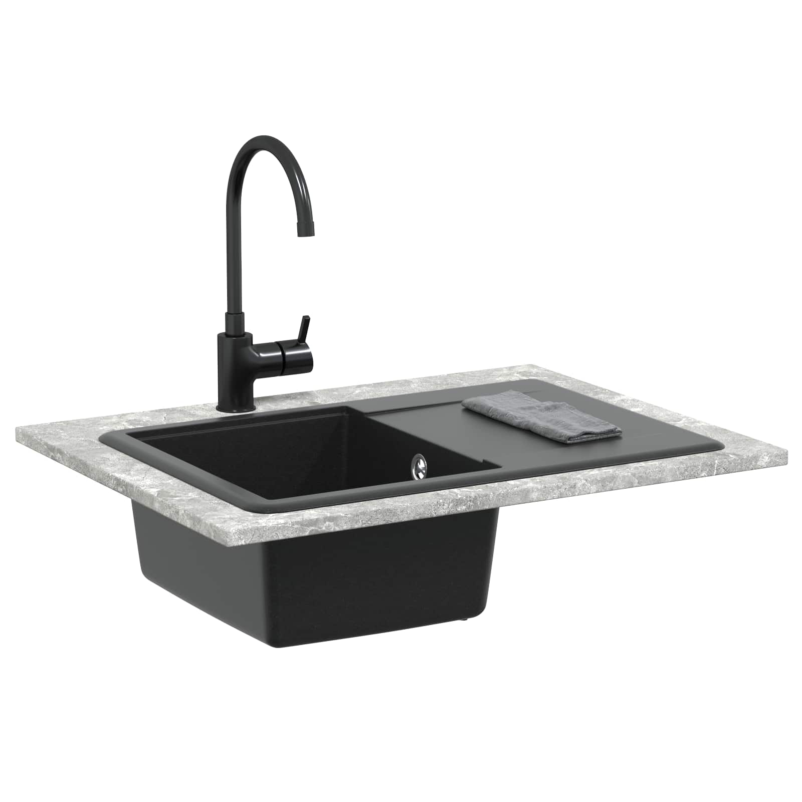Allas Musta 670 X 460 Mm Graniitti