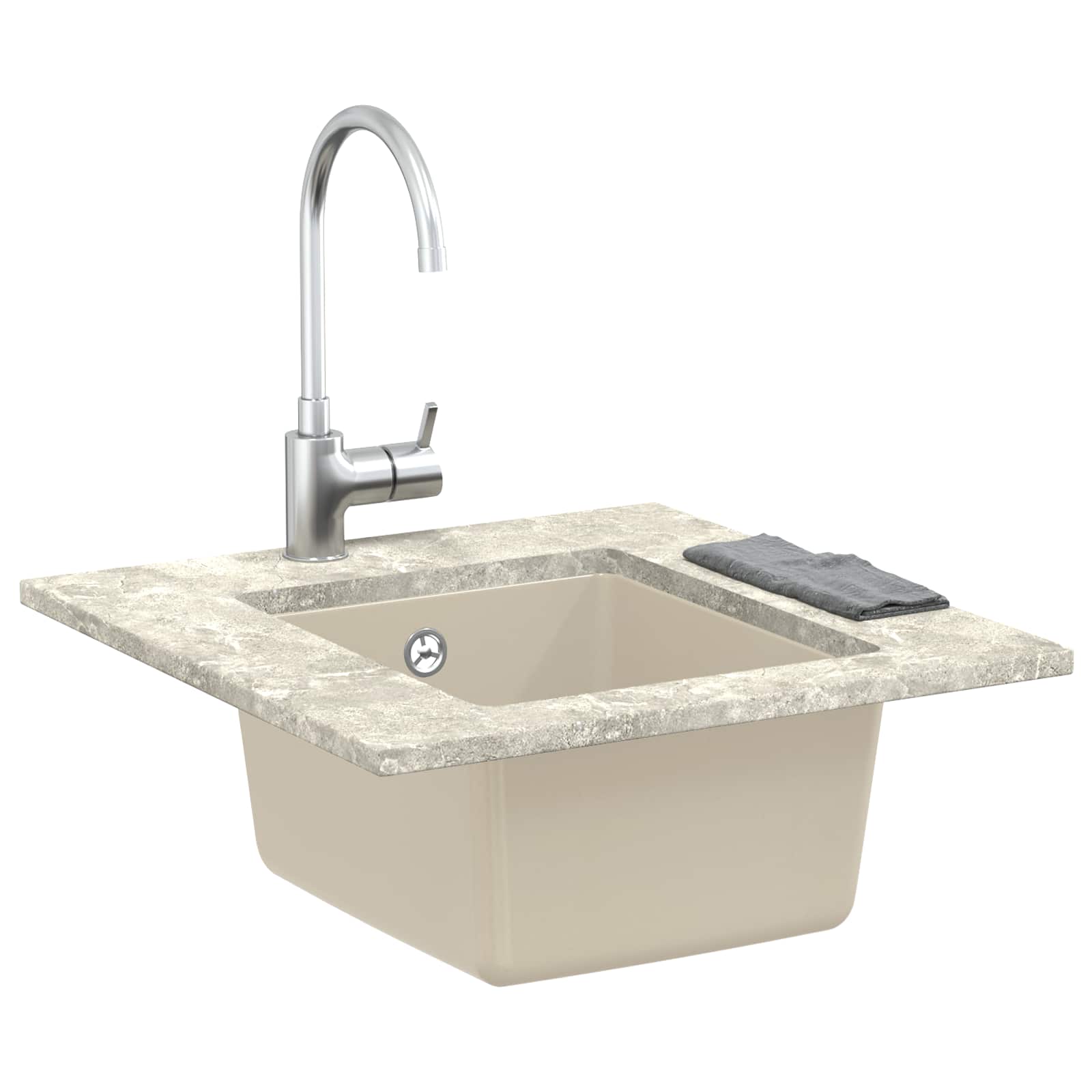 Allas Beige 370 X 460 Mm 80% Kvartsia Ja 20% Hartsia