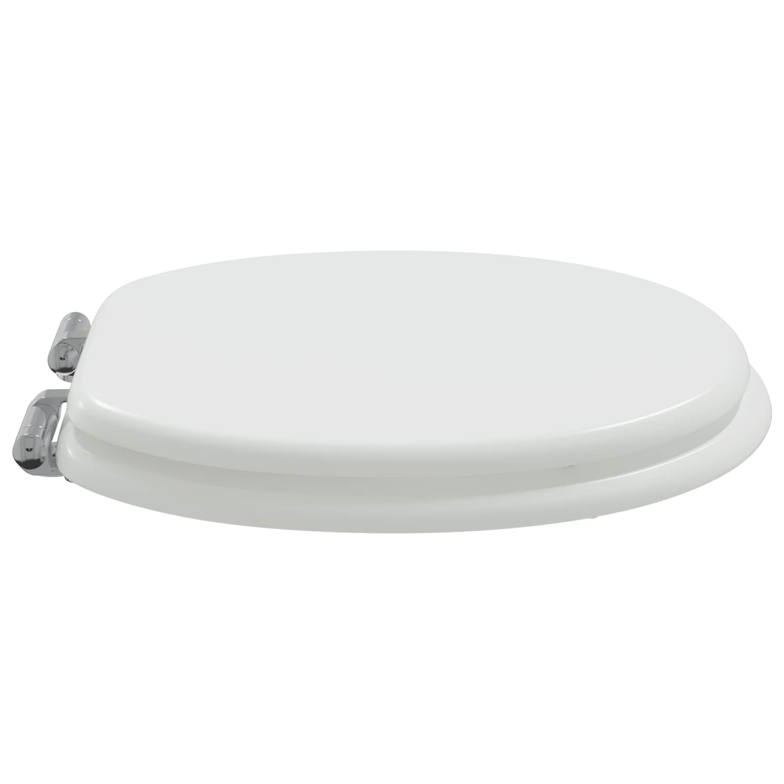 Pehmoviimeinen Wc-Istuin Valkoinen 44 X 38 Cm Mdf-Levy