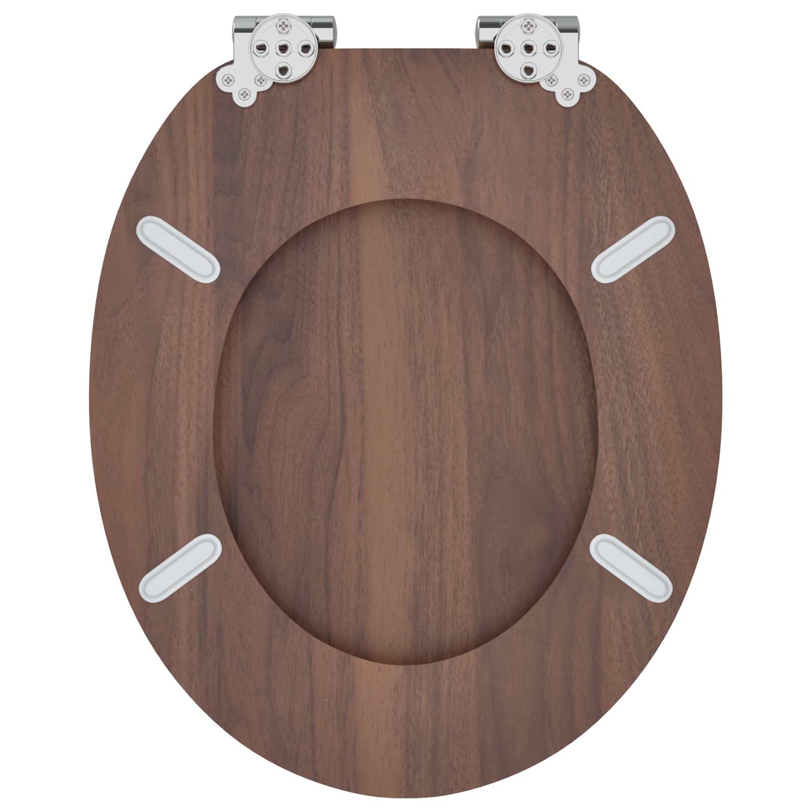 Pehmoviimeinen Wc-Istuin Ruskea 44 X 38 Cm Mdf-Levy