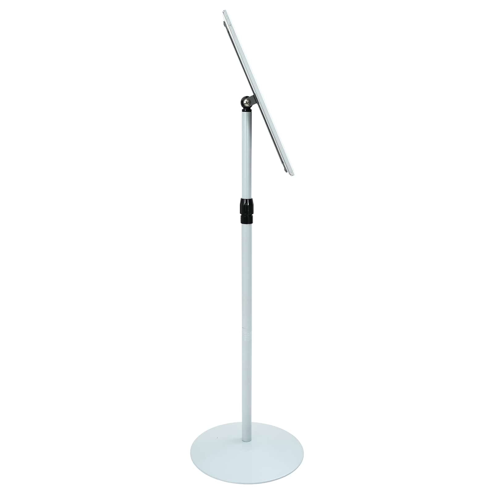 Pedestaali Juliste Teline Hopea 33 X 33 X 126 Cm Pvc Ja Teräs
