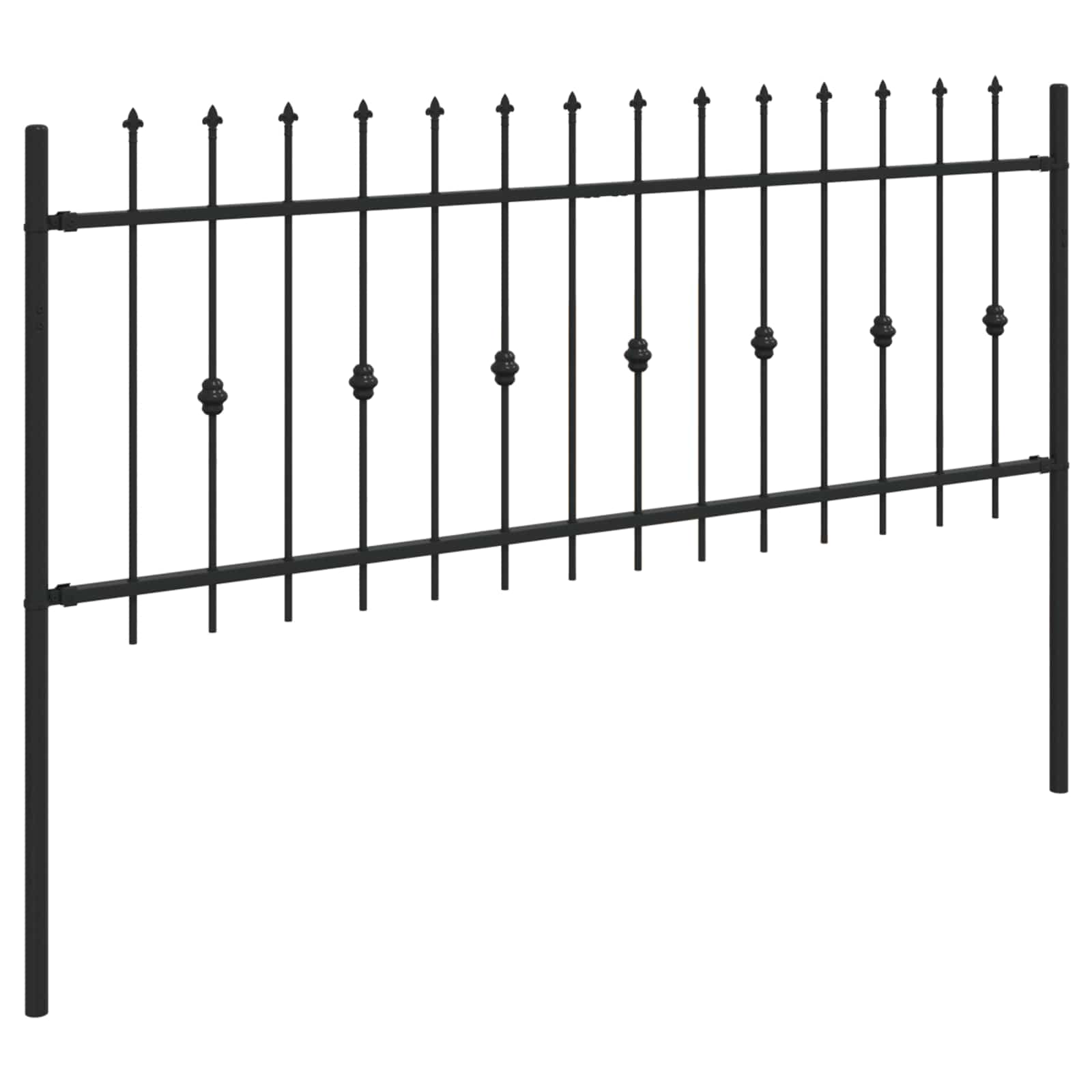 Piikkikaide Asten Musta 200 X 130 Cm Jauhemaalattu Teräs