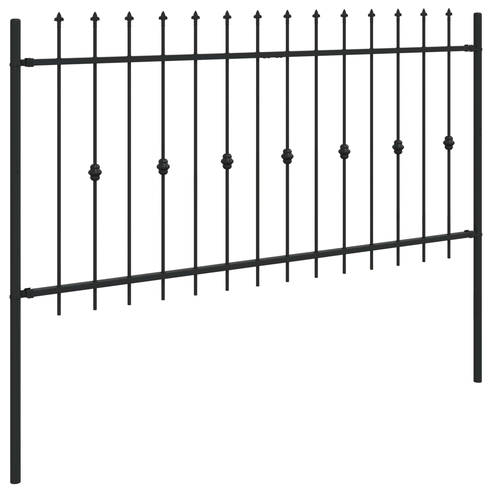 Piikkikaide Asten Musta 200 X 150 Cm Jauhemaalattu Teräs