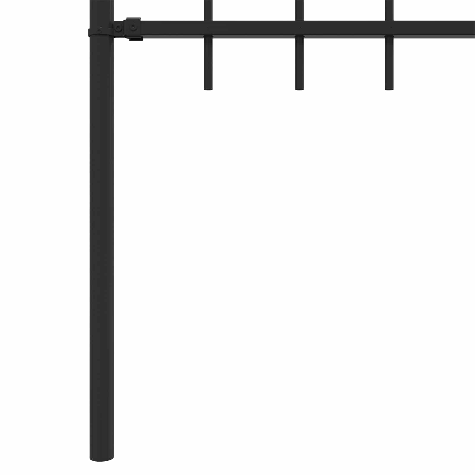 Piikkikaide Asten Musta 200 X 150 Cm Jauhemaalattu Teräs