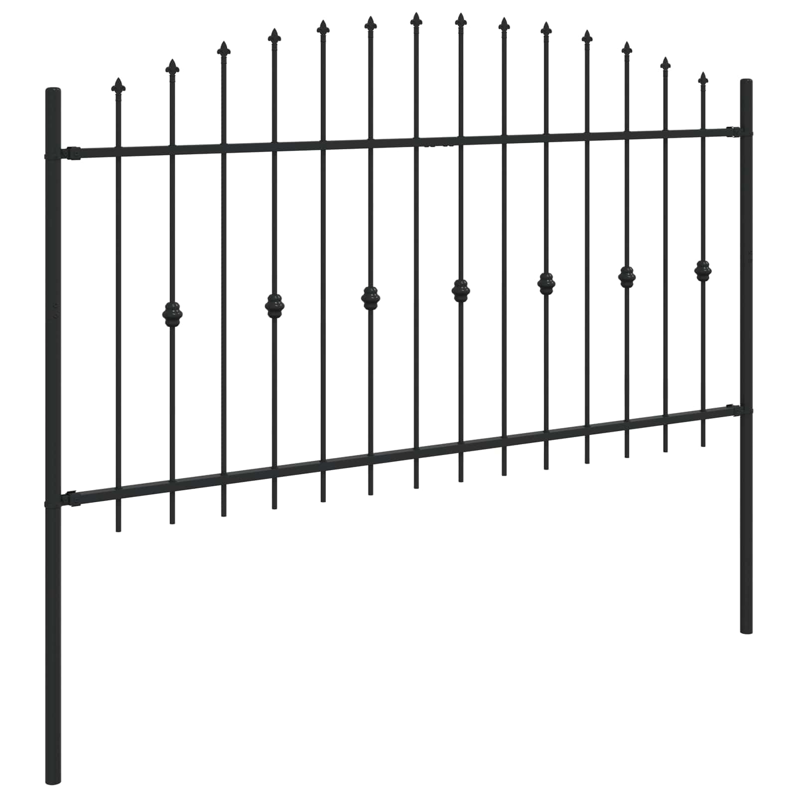 Piikkikaide Asten Musta 200 X 150 Cm Jauhemaalattu Teräs