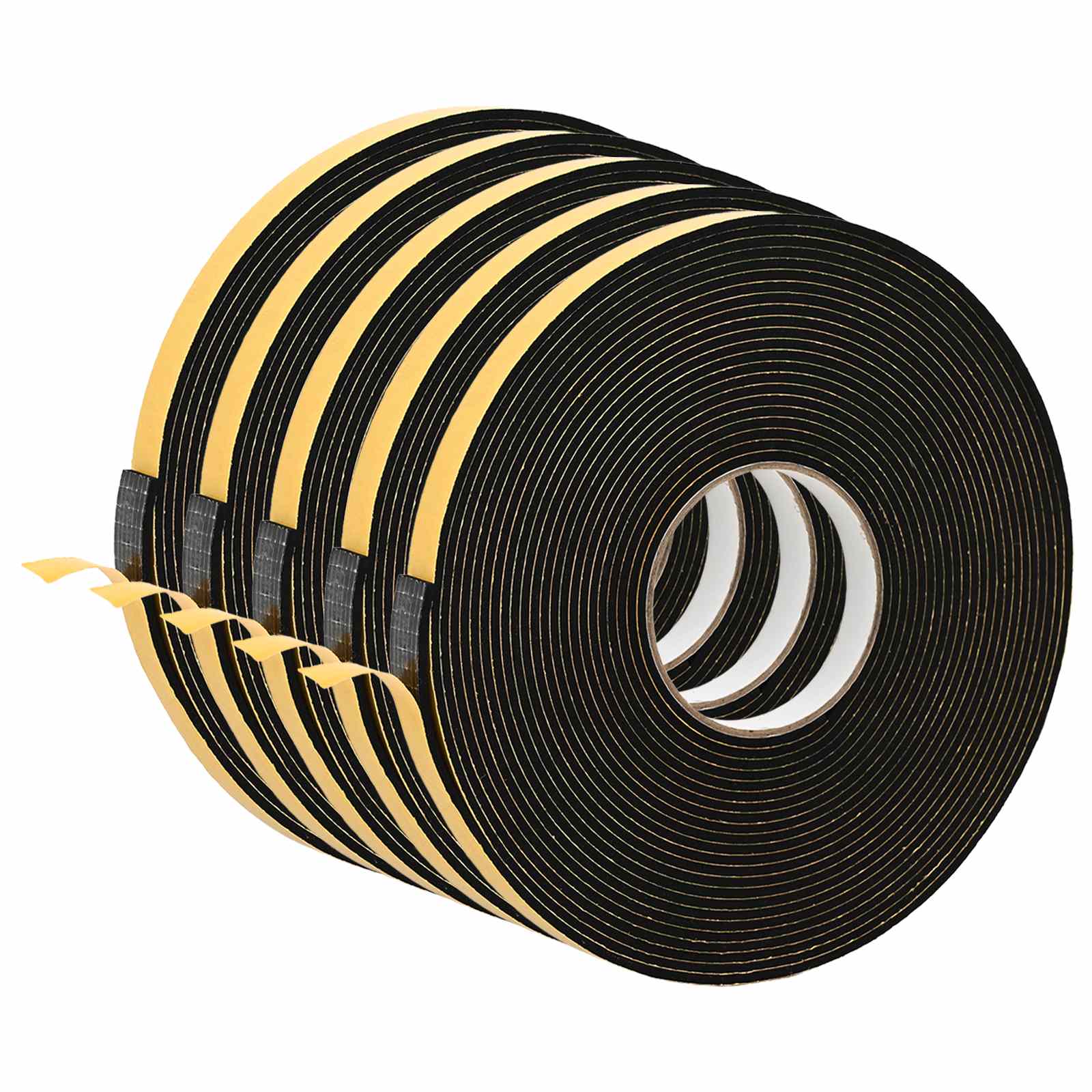 Itsekiinnittyvä Vaahtoteippi 5 Pcs Musta 15Mm X 10M Cr-Vahto