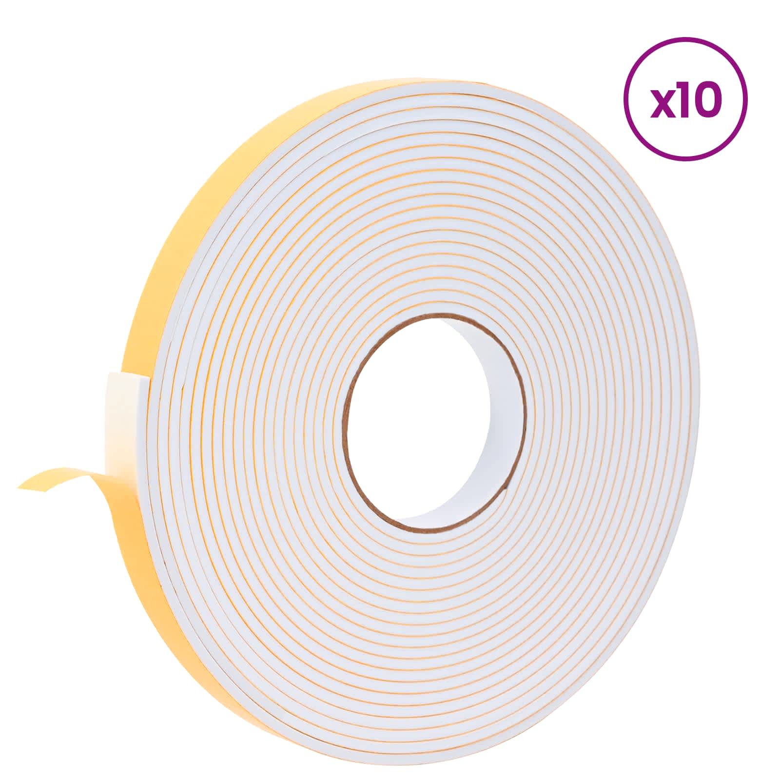 Itsekiinnittyvä Vaahtoteippi 10 Pcs Valkoinen 20Mm X 10M