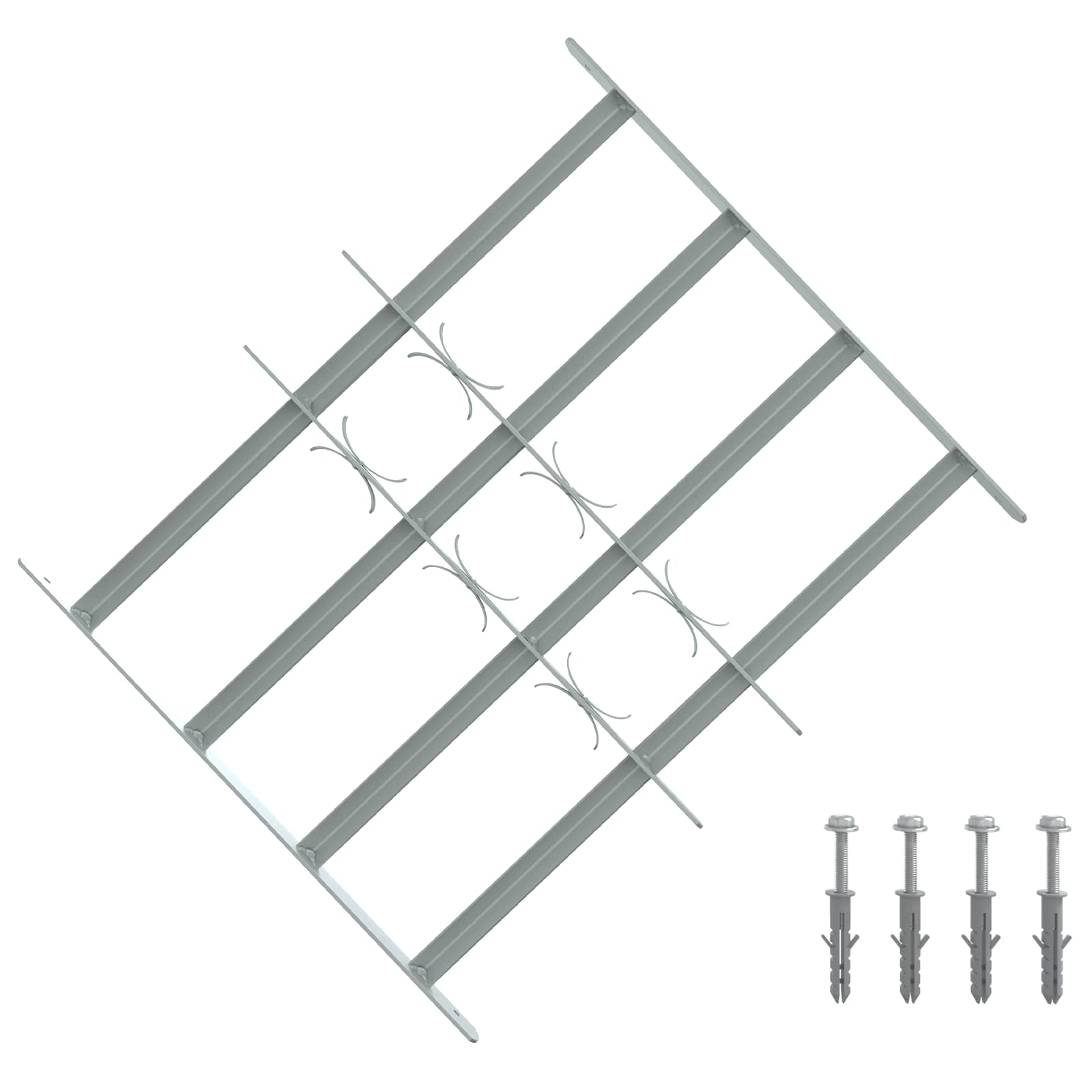 Turvaverkko Ikkunoille, Jossa On 4 Poikkipalkkia 3 Pcs